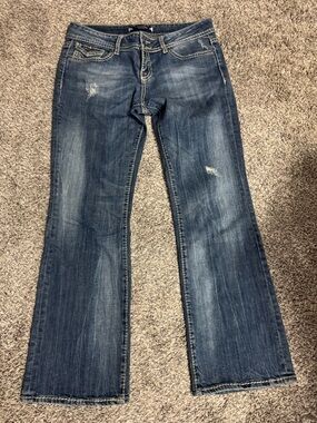 Vigoss Women's Medium Dark Blue Flare Jeans